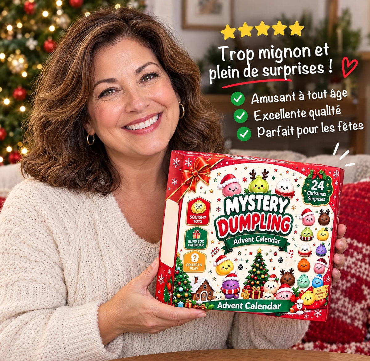 🎄 Calendrier de l’Avent Dumpling Squishy 2026