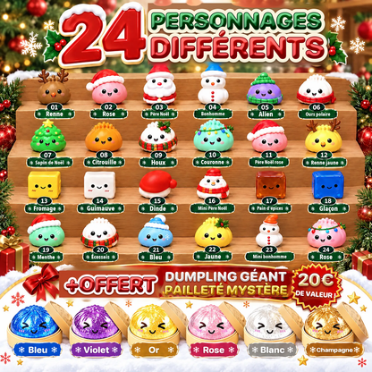 🎄 Calendrier de l’Avent Dumpling Squishy 2026